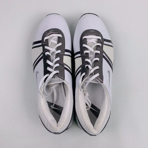 Womens NIKE Air Sz 6 Golf Spike Shoes Lace Up Sneakers White  Nike Air Womens White Gray Golf Spike Shoes sneakers Size 8.5 Lace up New